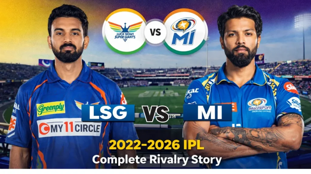 Lucknow Super Giants vs Mumbai Indians timeline