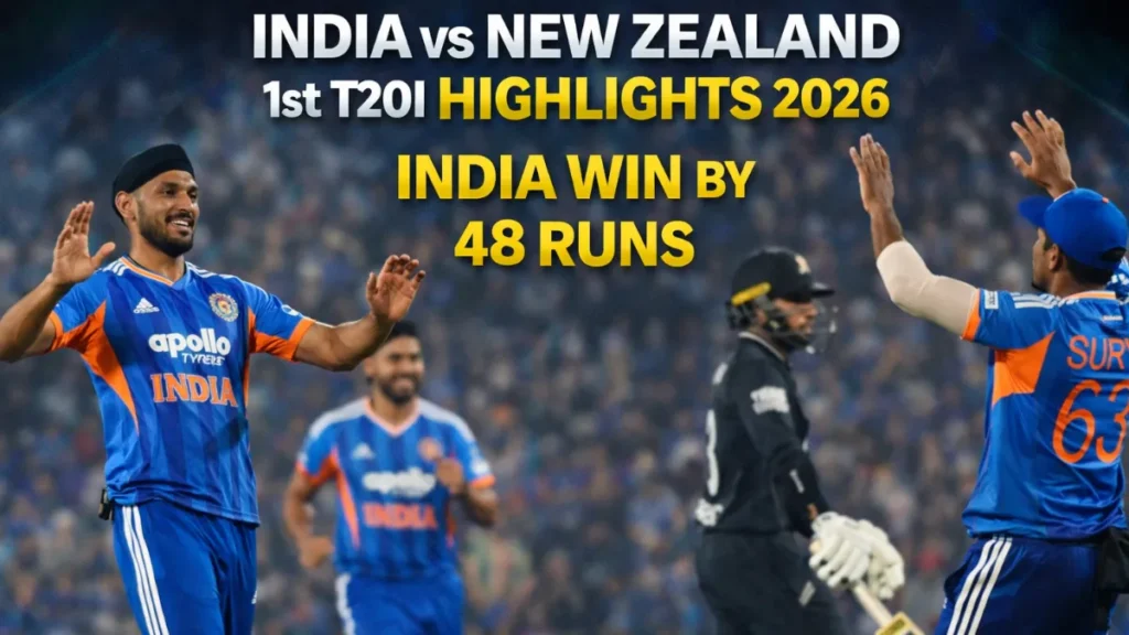 India vs New Zealand T20 highlights 2026