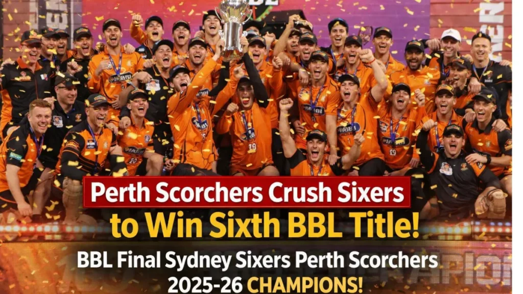 BBL Final Sydney Sixers Perth Scorchers