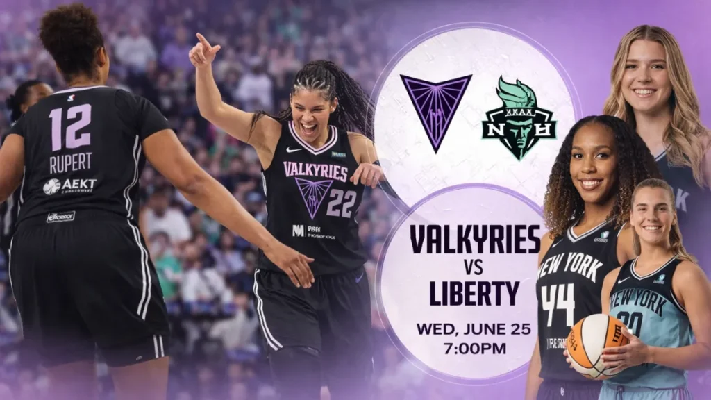 Golden State Valkyries vs New York Liberty timeline