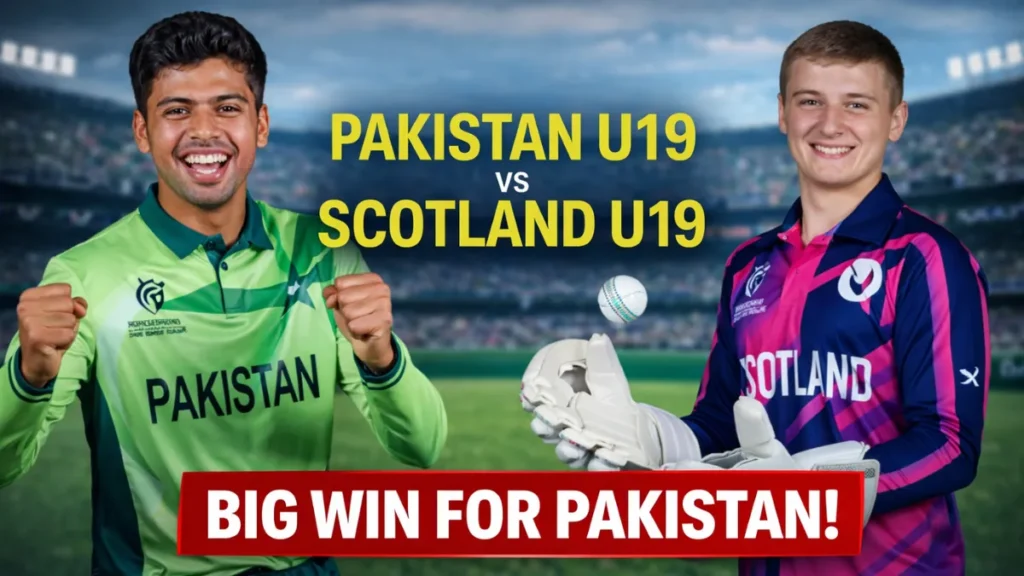 Scotland U19 vs Pakistan U19