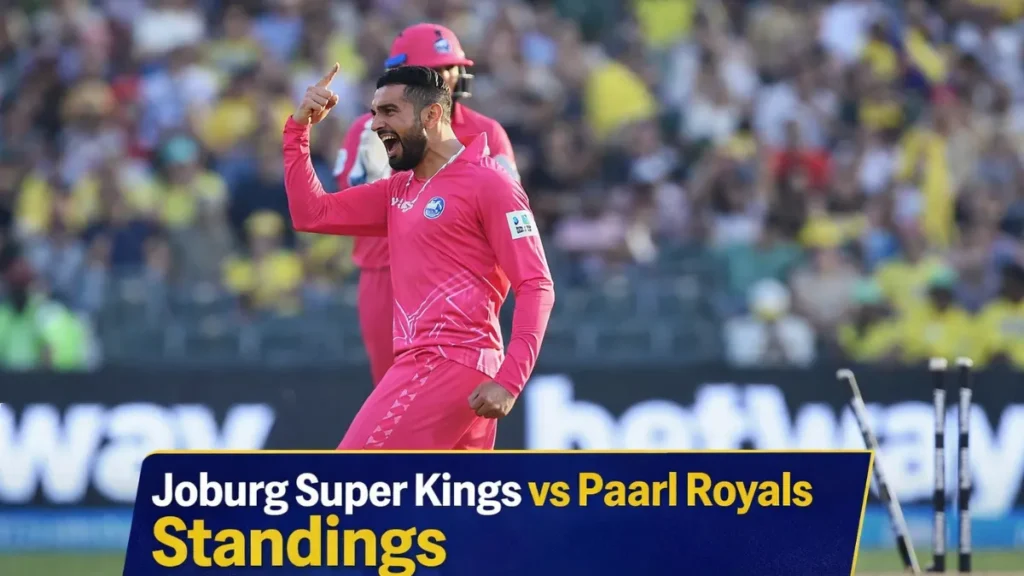 Joburg Super Kings vs Paarl Royals standings